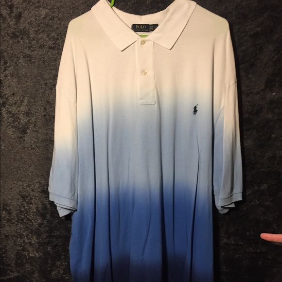 White to Blue Fade Polo - Picture 1 of 2